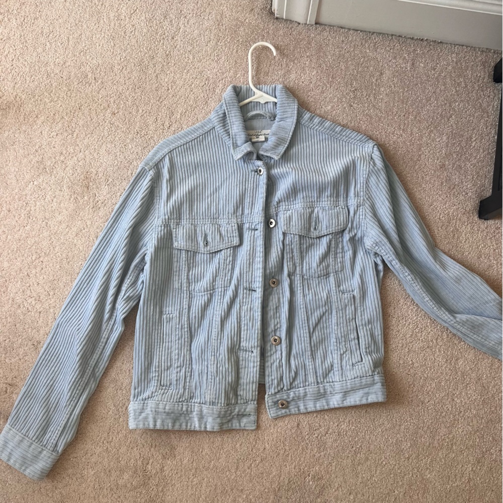 Light Blue Corduroy Jacket